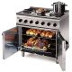 Silverlink 600 Electric Free-standing Oven Range - Castors At Rear - 6 Plates - W 900 Mm - 16.5 KW [3-Phase] LIN ESLR9C