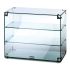Seal Counter-top Glass Display Case - Open Back - W 607 Mm