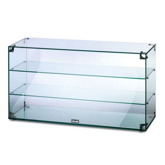 Seal Counter-top Glass Display Case - Open Back - W 907 Mm LIN GC39