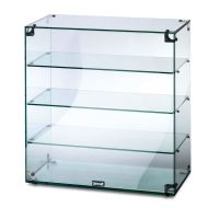 Seal Counter-top Glass Display Case - Open Back - W 607 Mm