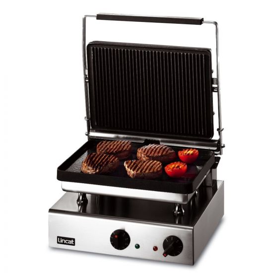 Lynx 400 Electric Counter-top Heavy Duty Ribbed Grill - Ribbed Upper & Smooth Lower Plates - W 395 Mm - 3.0 KW LIN GG1R