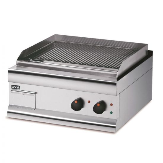Silverlink 600 Electric Counter-top Griddle - Twin Zone - Fully-Ribbed Plate - W 600 Mm - 4.0 KW LIN GS6-TFR