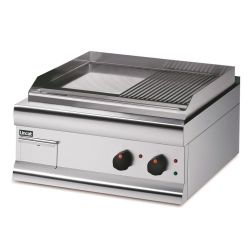 Silverlink 600 Electric Counter-top Griddle - Half-Ribbed Plate - W 750 Mm - 6.0 KW