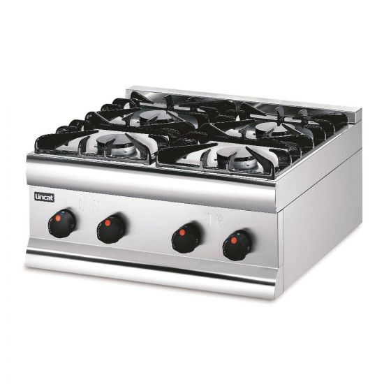 Silverlink 600 Natural Gas Counter-top Boiling Top - 4 Burners - W 600 Mm - 18.0 KW LIN HT6-N