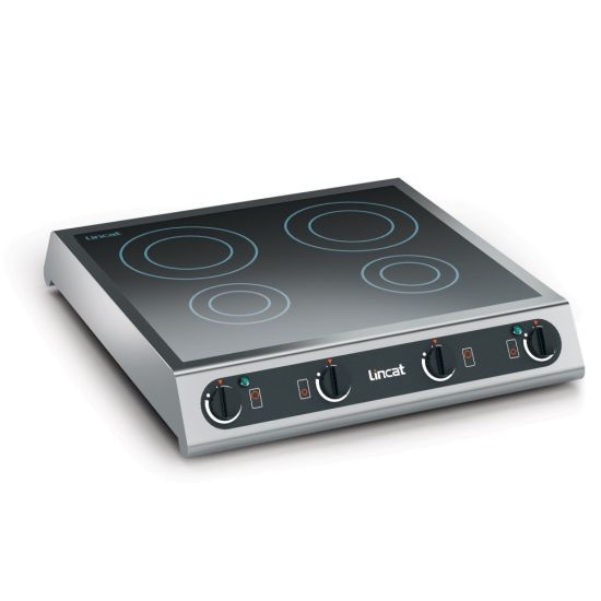 Lincat Electric Counter-top Induction Hob - 4 Zones - W 600 Mm - 6.0 KW LIN IH42 Lincat Electric Counter-top Induction Hob - 4 Zones - W 600 Mm - 6.0 KW LIN IH42