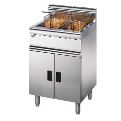 Silverlink 600 Natural Gas Free-standing Twin Tank Fryer - 2 Baskets - W 600 Mm - 24.0 KW Silverlink 600 Natural Gas Free-standing Twin Tank Fryer - 2 Baskets - W 600 Mm - 24.0 KW