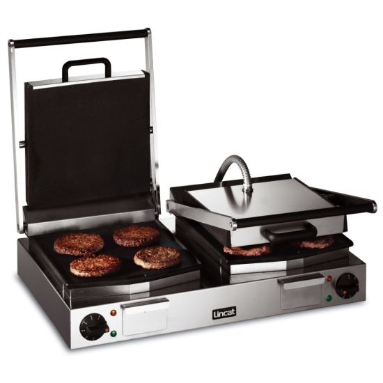 Lynx 400 Electric Counter-top Twin Contact Grill - Smooth Upper & Lower Plates - W 623 Mm - 4.5 KW LIN LCG2 Lynx 400 Electric Counter-top Twin Contact Grill - Smooth Upper & Lower Plates - W 623 Mm - 4.5 KW LIN LCG2