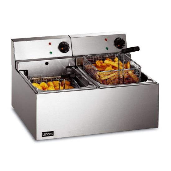 Lynx 400 Electric Counter-top Twin Tank General Purpose Fryer - 2 Baskets - W 540 Mm - 2 X 3.0 KW LIN LDF2