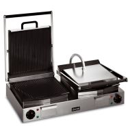 Lynx 400 Electric Counter-top Twin Panini Grill - Ribbed Upper & Lower Plates - W 623 Mm - 4.5 KW