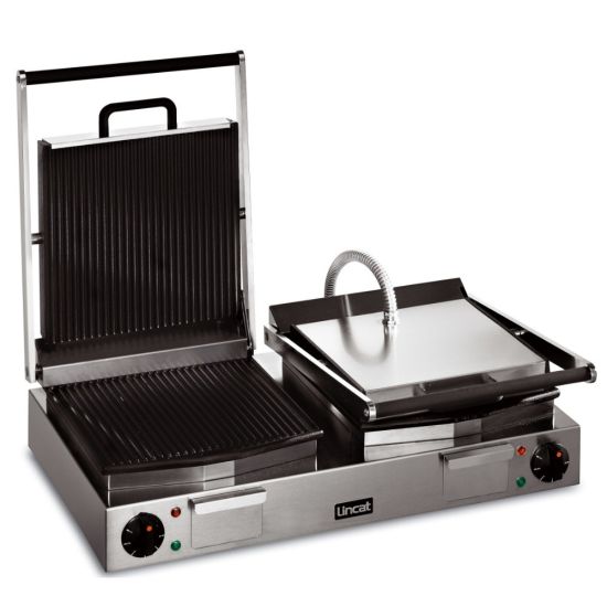 Lynx 400 Electric Counter-top Twin Panini Grill - Ribbed Upper & Lower Plates - W 623 Mm - 4.5 KW LIN LPG2 Lynx 400 Electric Counter-top Twin Panini Grill - Ribbed Upper & Lower Plates - W 623 Mm - 4.5 KW LIN LPG2