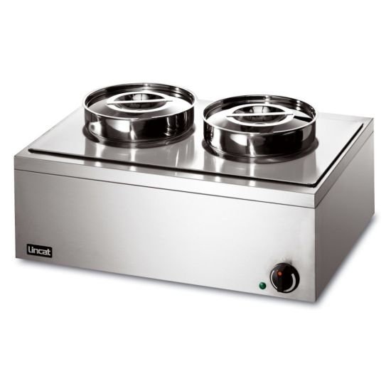 Lynx 400 Electric Counter-top Bain Marie - Wet Heat - Inc. 2 X Round Pots - W 565 Mm - 0.5 KW LIN LRB2W