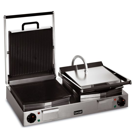 Lynx 400 Electric Counter-top Twin Ribbed Grill - Ribbed Upper & Smooth Lower Plates - W 623 Mm - 4.5 KW LIN LRG2