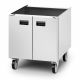 Opus 800 Free-standing Pedestal With Doors And Castors - For Units W 600 Mm LIN OA8972-C