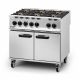 Opus 800 Dual Fuel [Natural Gas] Free-standing Oven Range - 6 Burners - W 900 Mm - 45.0 KW LIN OD8007-N