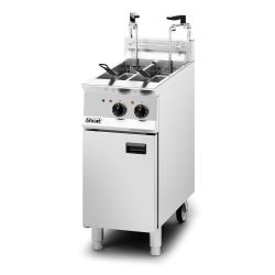 Opus 800 Electric Free-standing Twin Tank Fryer With Pumped Filtration - 2 Baskets - W 400 Mm - 14.0 KW