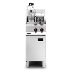 Opus 800 Electric Free-standing Twin Tank Fryer With Pumped Filtration - 2 Baskets - W 400 Mm - 14.0 KW