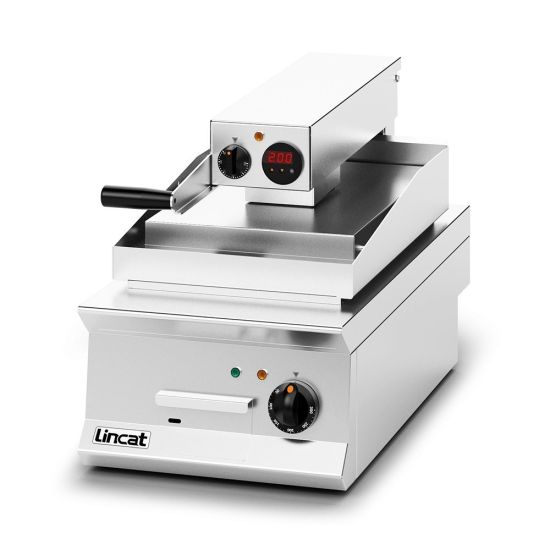 Opus 800 Electric Counter-top Clam Griddle - Flat Upper Plate - W 400 Mm - 8.6 KW LIN OE8211 Opus 800 Electric Counter-top Clam Griddle - Flat Upper Plate - W 400 Mm - 8.6 KW LIN OE8211