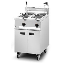 Opus 800 Propane Gas Free-standing Twin Tank Fryer With Pumped Filtration - 2 Baskets - W 600 Mm - 32.0 KW