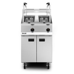 Opus 800 Propane Gas Free-standing Twin Tank Fryer With Pumped Filtration - 2 Baskets - W 600 Mm - 32.0 KW