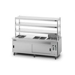 Panther SuperPass Series Free-standing Hot Cupboard - Bain Marie Top - W 2400 Mm - 16.52 KW
