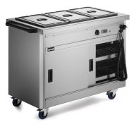 Panther 670 Series Free-standing Hot Cupboard - Bain Marie Top - 3GN - W 1205 Mm - 2.8 KW