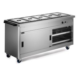 Panther 670 Series Free-standing Hot Cupboard - Bain Marie Top - 5GN - W 1855 Mm - 5.2 KW