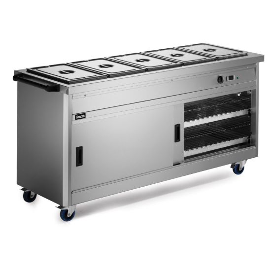 Panther 670 Series Free-standing Hot Cupboard - Bain Marie Top - 5GN - W 1855 Mm - 5.2 KW LIN P6B5