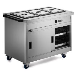 Panther 800 Series Free-standing Hot Cupboard - Bain Marie Top - 3GN - W 1205 Mm - 2.8 KW