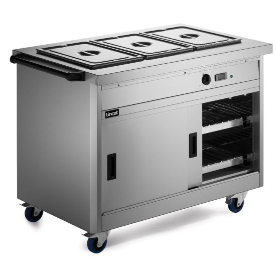 Panther 800 Series Free-standing Hot Cupboard - Bain Marie Top - 3GN - W 1205 Mm - 2.8 KW LIN P8B3PT