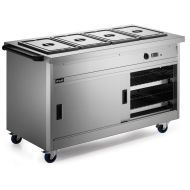Panther 800 Series Free-standing Hot Cupboard - Bain Marie Top - 4GN - W 1530 Mm - 4.9 KW