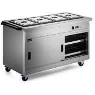 Panther 800 Series Free-standing Hot Cupboard - Bain Marie Top - 4GN - W 1530 Mm - 4.9 KW