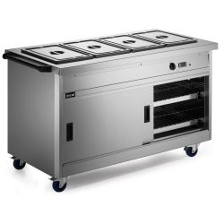 Panther 800 Series Free-standing Hot Cupboard - Bain Marie Top - 4GN - W 1530 Mm - 4.9 KW