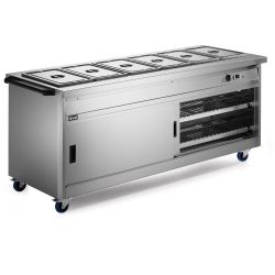 Panther 800 Series Free-standing Hot Cupboard - Bain Marie Top - 6GN - W 2180 Mm - 5.2 KW