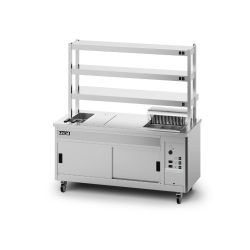 Panther SuperPass Series Free-standing Hot Cupboard - Bain Marie Top - W 1800 Mm - 11.62 KW
