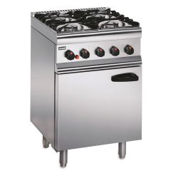 Silverlink 600 Propane Gas Free-standing Oven Range - Castors At Rear - 4 Burners - W 600 Mm - 23.8 KW Silverlink 600 Propane Gas Free-standing Oven Range - Castors At Rear - 4 Burners - W 600 Mm - 23.8 KW