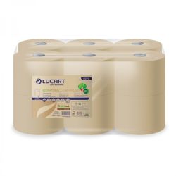 Lucart EcoNatural L-One Mini Toilet Roll - Pack 12 