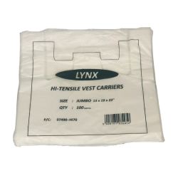 13 x 19 x 23 Inch HDPE Vest Carrier Bag - 19mu - Box of 1000 13 x 19 x 23 Inch HDPE Vest Carrier Bag - 19mu - Box of 1000
