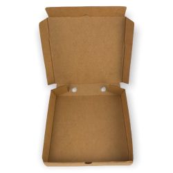 12" Plain Brown Pizza Boxes - Pack 100