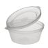 2oz Hinged Plastic Sauce Cup and Lid - Box 1000