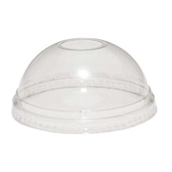 Clear Domed Lids With Hole (Fits All) - Box of 1000 Clear Domed Lids With Hole (Fits All) - Box of 1000