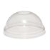 Clear Domed Lids With Hole (Fits All) - Box of 1000
