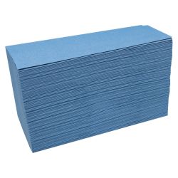 Katrin Basic 1ply Blue V-Fold Zig Zag Hand Towel - Box 5000