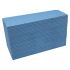 Katrin Basic 1ply Blue V-Fold Zig Zag Hand Towel - Box 5000