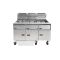 Solstice Triple Tank Fryer Natural Gas (G20) on Castors