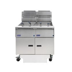 Solstice Twin Tank Fryer Natural Gas (G20) on Castors