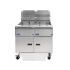 Solstice Twin Tank Fryer Natural Gas (G20) on Castors