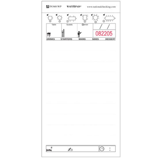 Professional Duplicate Sheet Carbonless Waiters Pads - Pack Of 10 FL2001