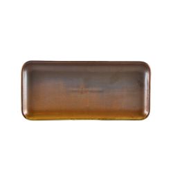 Terra Porcelain Rustic Copper Narrow Rectangular Plate 27x12.5cm Terra Porcelain Rustic Copper Narrow Rectangular Plate 27x12.5cm