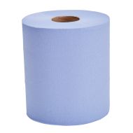 Essentials Centrefeed Roll 150m 3ply Blue - Pack Of 6