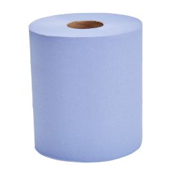 Essentials Centrefeed Roll 150m 3ply Blue - Pack Of 6